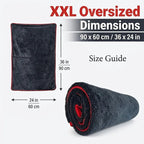 XXL Microfiber Car Drying Towel 24x36 Inch