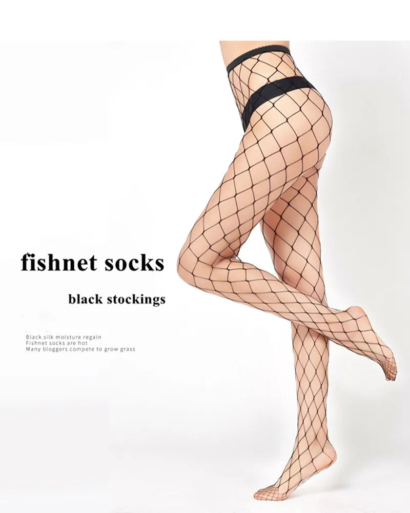 Nylon Polyester Fishnet Mesh Tights