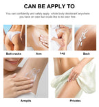Invisible Body Deodorant Cream 72 Hour Odor Control