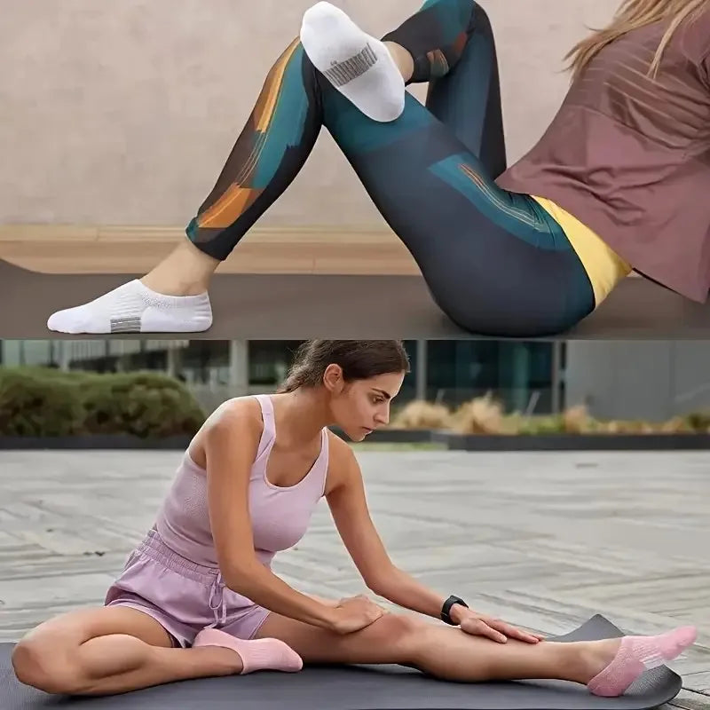 Polyester Spandex Low Cut Invisible Women Casual Socks