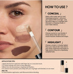 5 Color Liquid Face Concealer Waterproof Oil Control Foundation