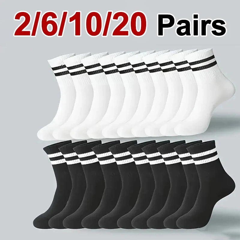 Polyester Spandex Casual Middle Tube Socks