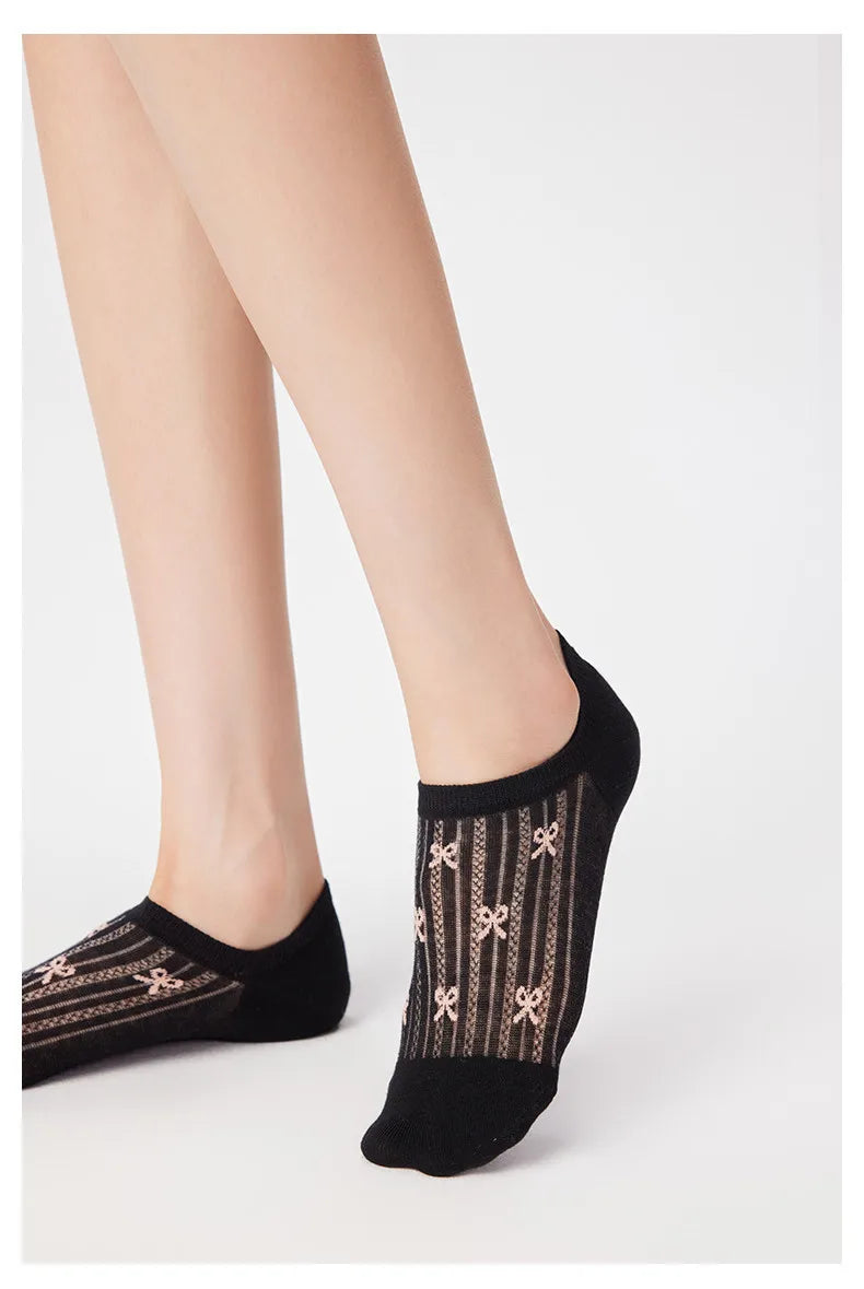 Cotton Mesh No Show Liner Socks for Women - 14