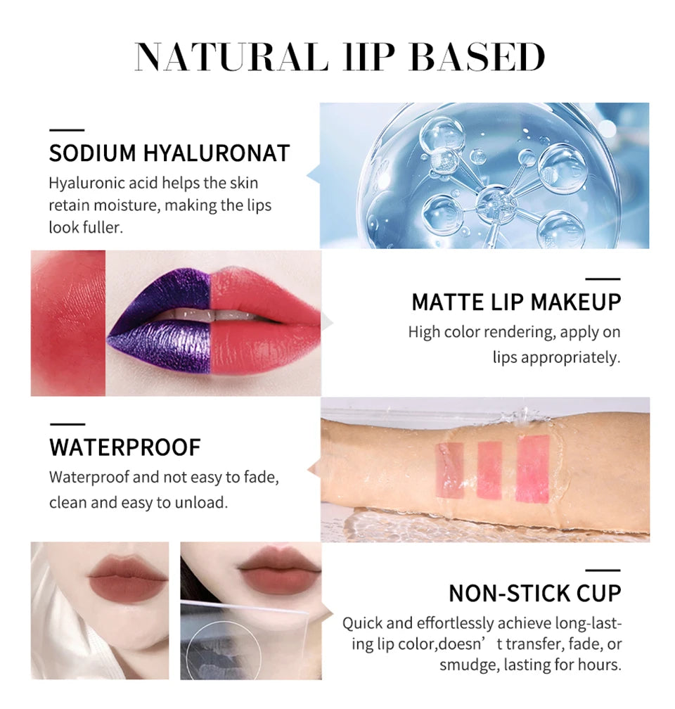 Waterproof Peel Off Lip Stain Moisturizing Long Lasting Liquid Lipstick - 14