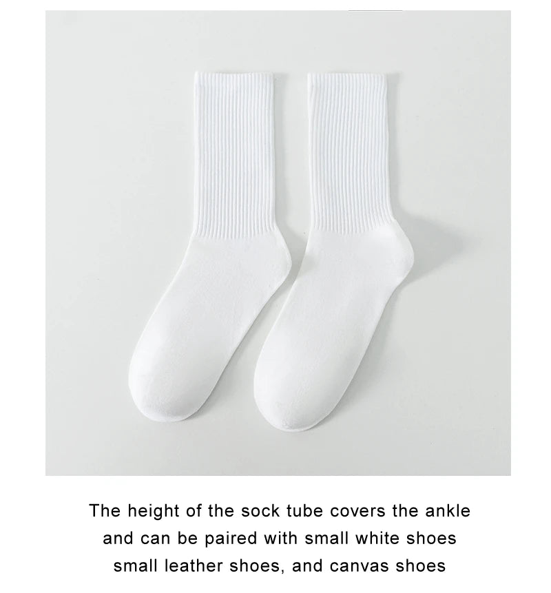 Polyester Elastane Crew Socks For Men