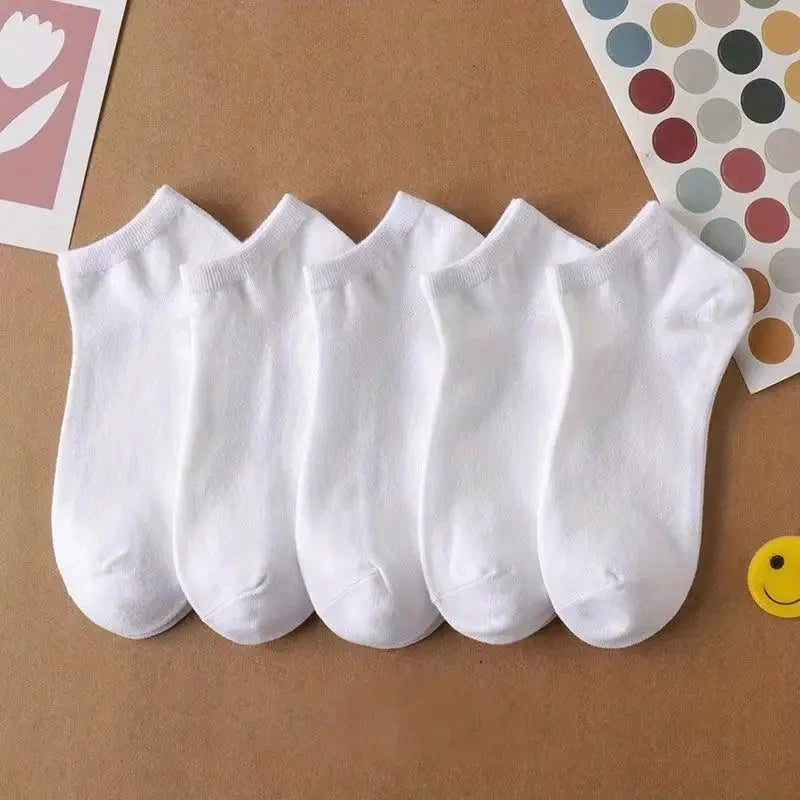 Mens Polyester Spandex Low Cut Ankle Socks - 5
