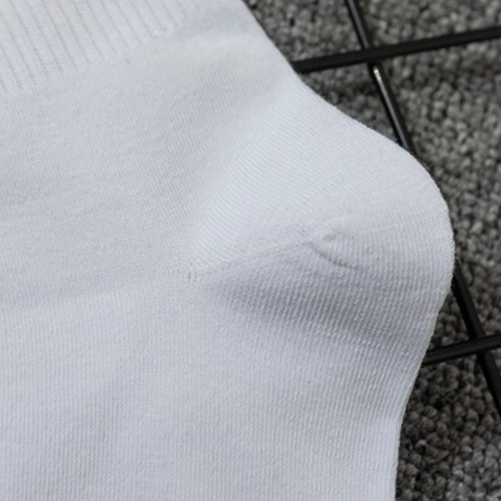 Polyester Elastane Blend Crew Socks With Letter Design