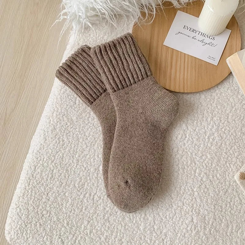 Thick Knitted Winter Socks for Women