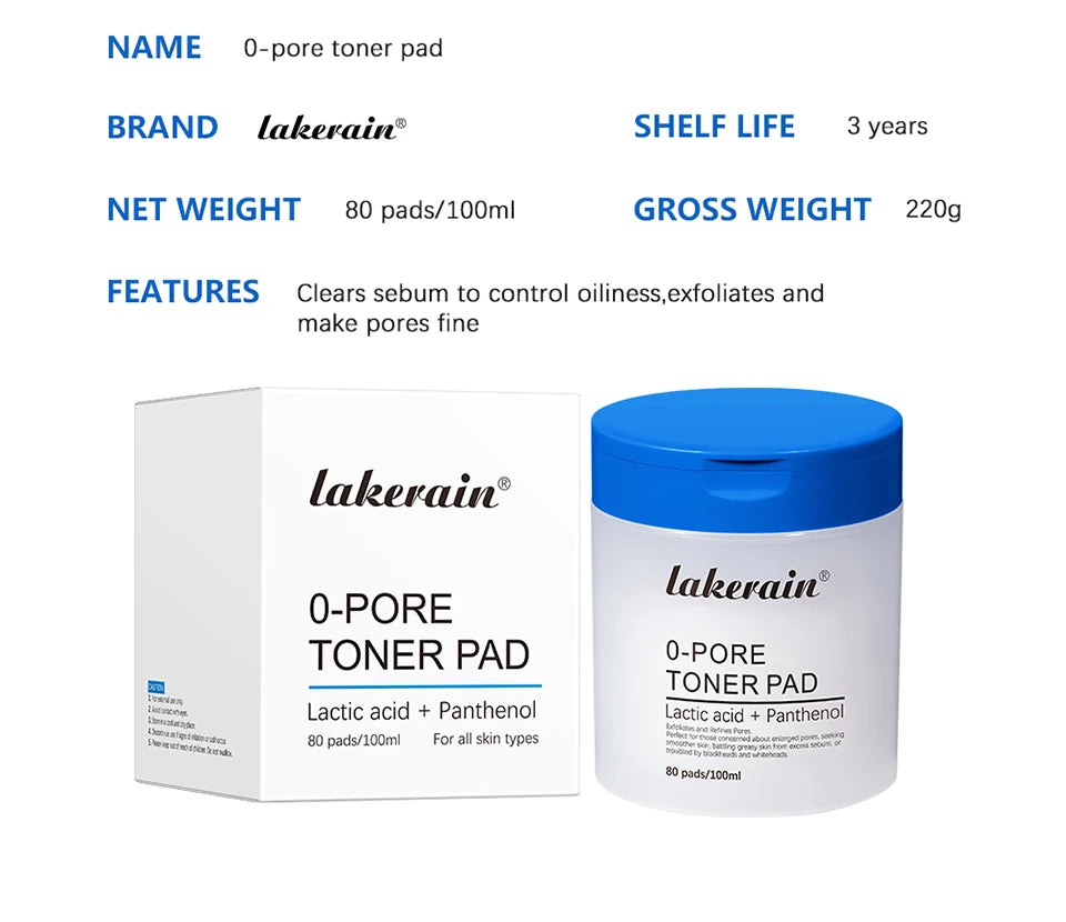 Pore Refining Toner Pads and Peptide Facial Serum Skin Care Set - 16