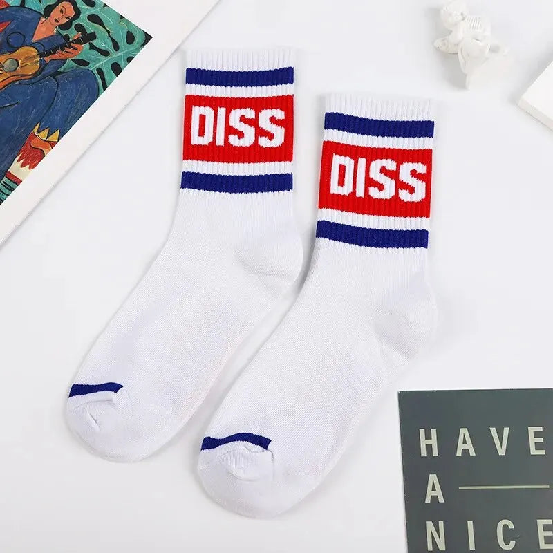Polyester Elastane Blend Crew Socks Set - 7