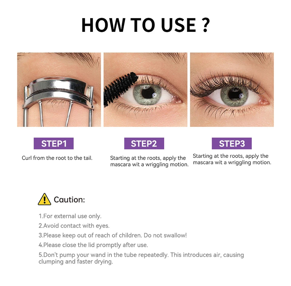 Waterproof Lengthening Volumizing Eye Mascara