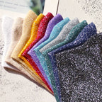 Shiny Metallic Cotton Blend Mid Tube Casual Socks