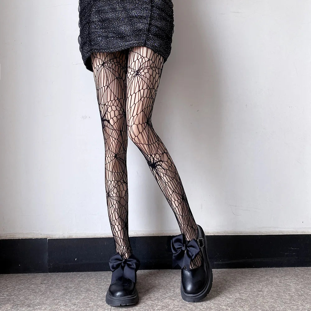 Nylon Spiderweb Pattern Pantyhose Stockings