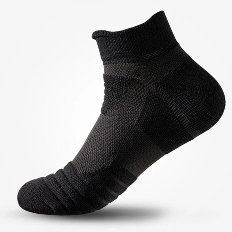 Polyester Elastane Mens Athletic Sports Socks 10 Pairs