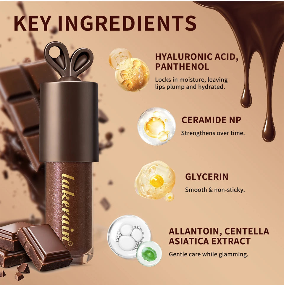 Moisturizing Chocolate Shimmer Lip Gloss Tint