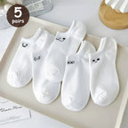 Polyester Blend Cartoon Pattern Mid Tube Socks