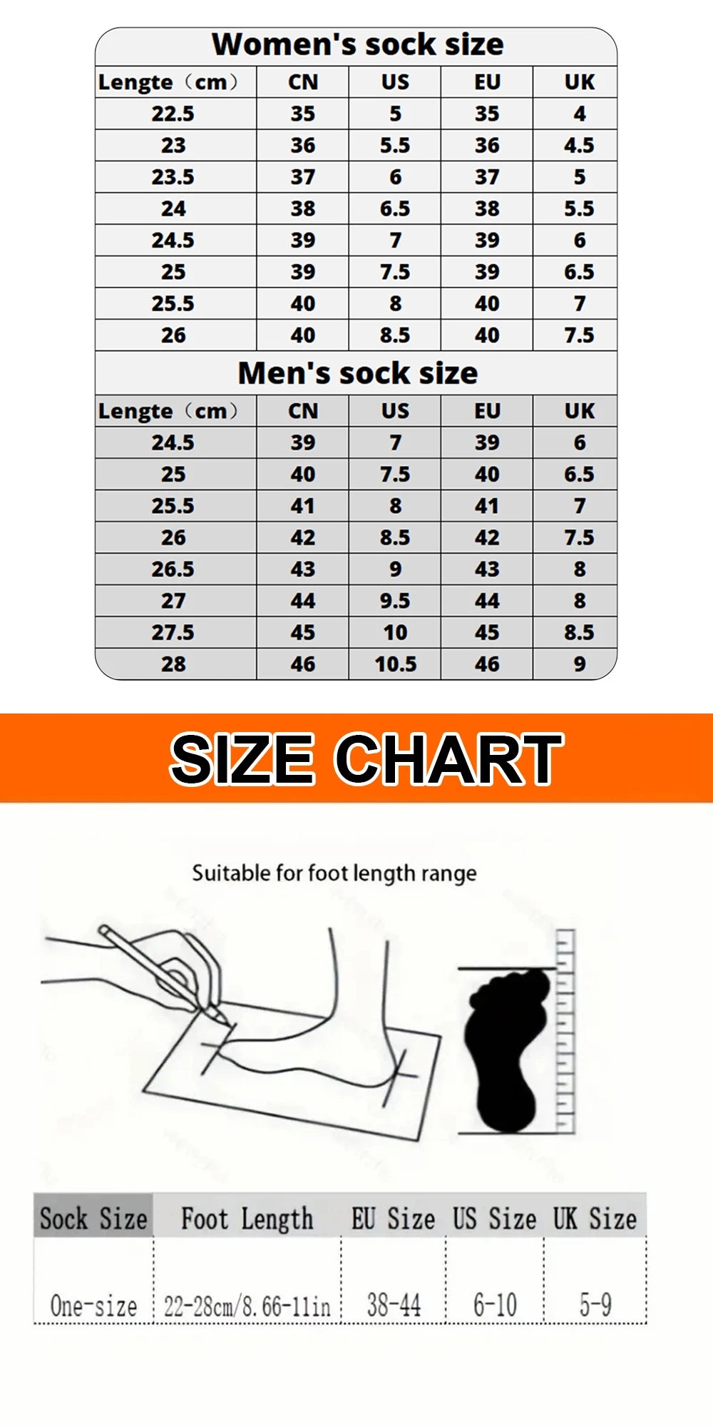 Polyester Elastane Guitar Pattern Crew Socks