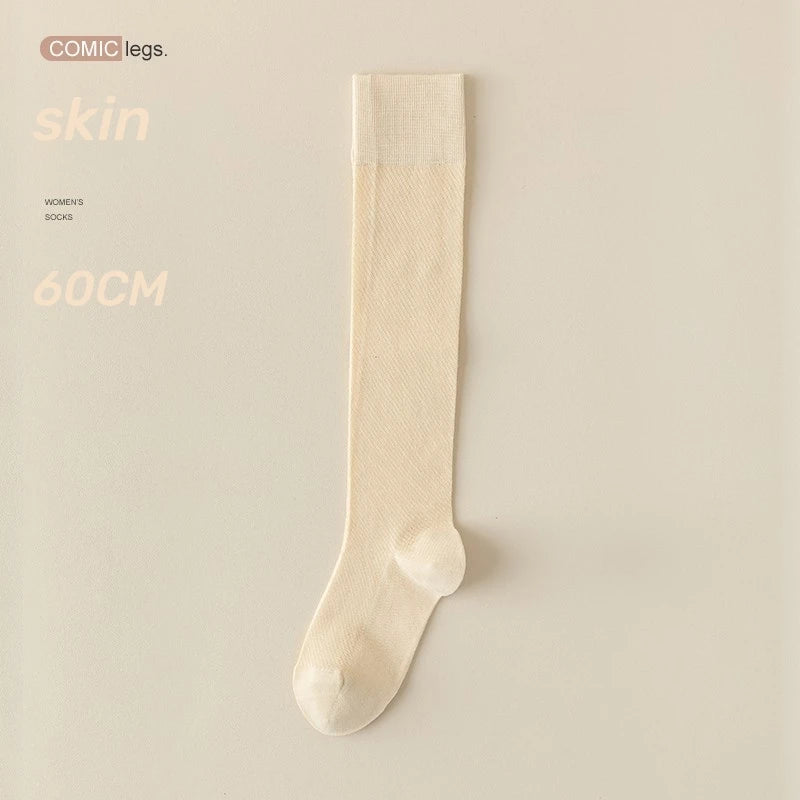 Polyester Nylon Knee High Stockings