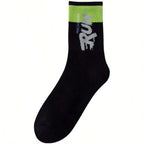 Polyester Spandex Crew Sports Socks