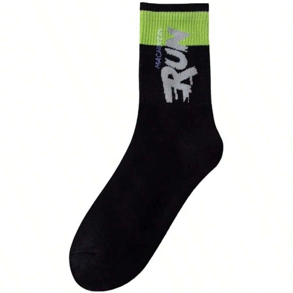 Polyester Spandex Crew Sports Socks
