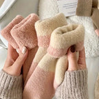 Thick Striped Plush Winter Socks for Women