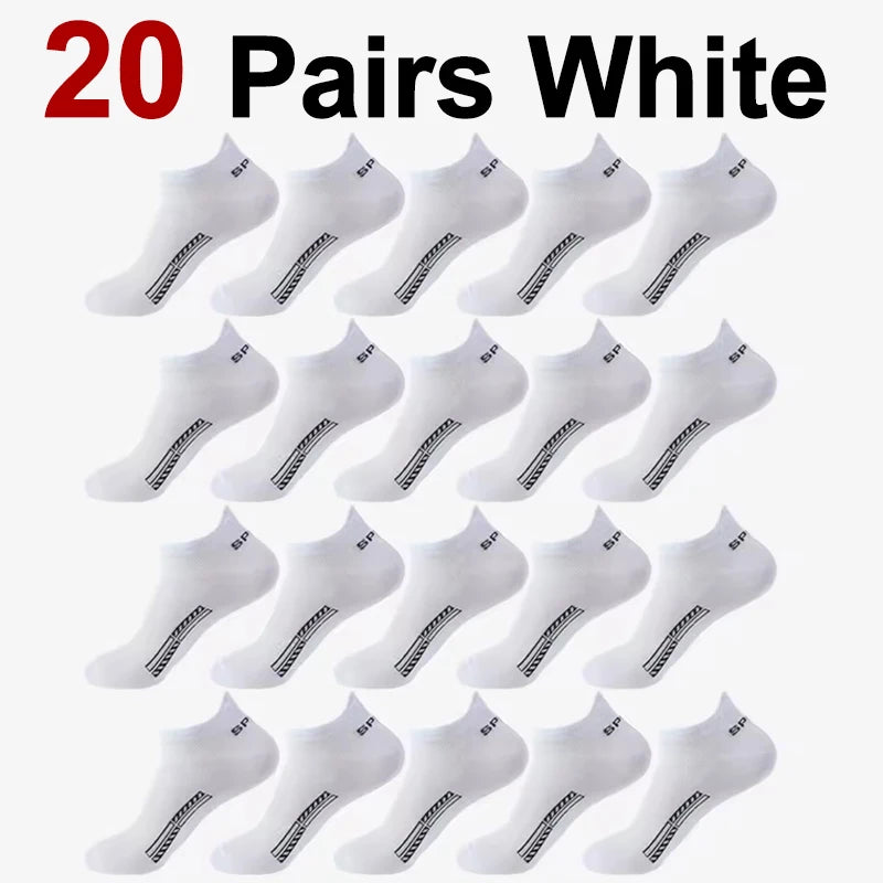 Polyester Elastane Low Cut Casual Mens Socks