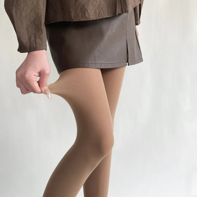 Nylon Elastane Solid Color Opaque Tights - 25