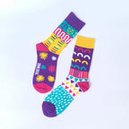 Cotton Blend Geometric Pattern Mid Calf Unisex Socks