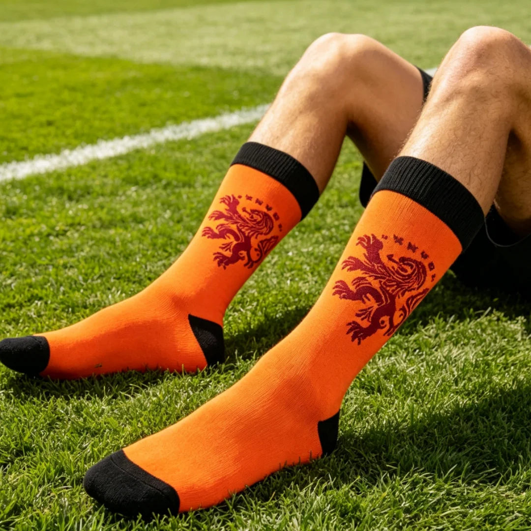 Cotton Polyester Knee High Athletic Socks - 16