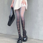 Gradient Pattern Polyester Nylon Tights