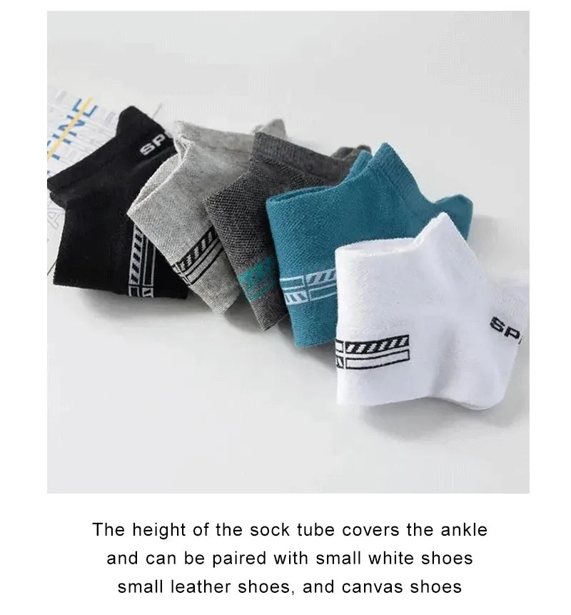 Polyester Elastane Low Cut Casual Mens Socks - 11