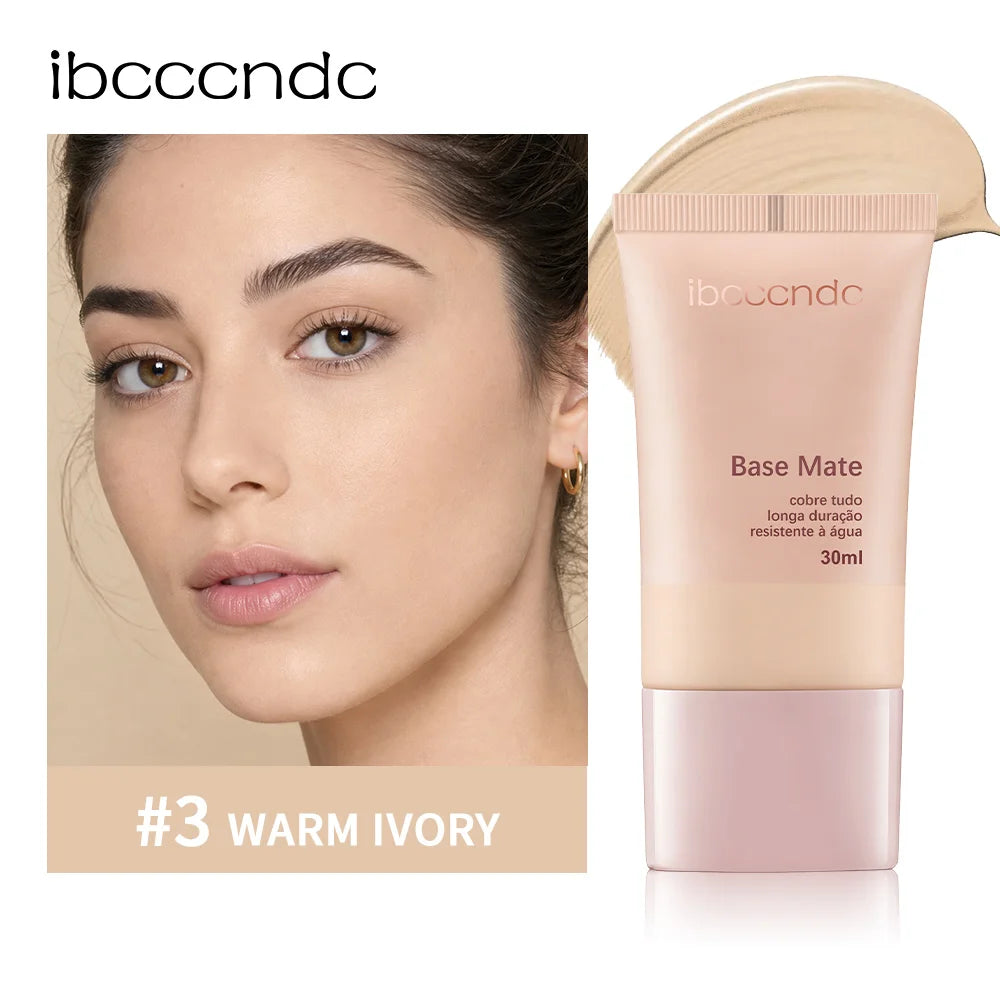 Liquid Matte Foundation Natural Waterproof Coverage Face Makeup - 27