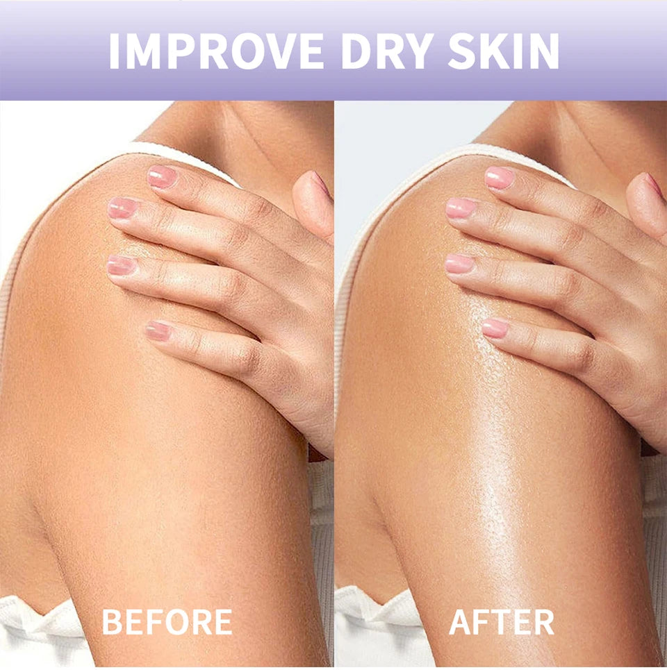 Vanilla Scented Moisturizing Body Oil for Dry Skin Hydration