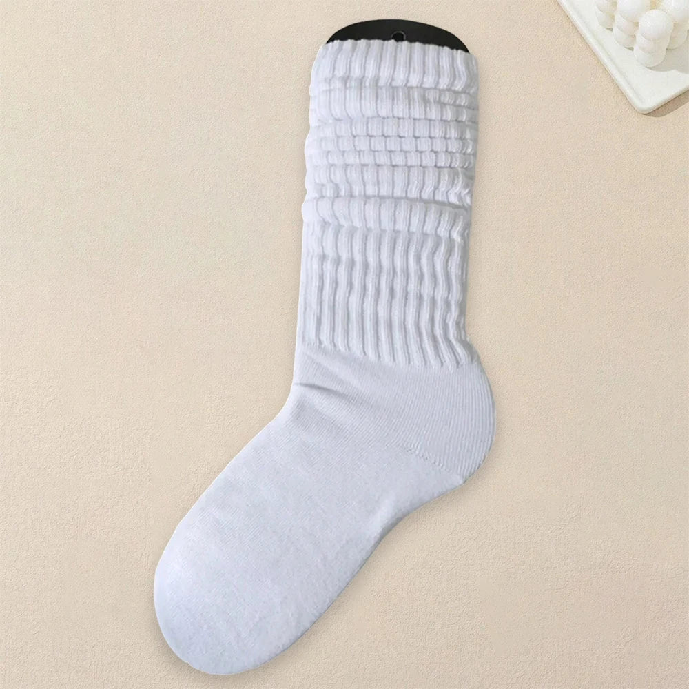 3 Pairs Polyester Spandex Mid Tube Socks