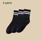 Polyester Elastane Blend Women Mid Tube Sports Socks