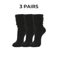 Polyester Elastane Knit Slouch Crew Socks