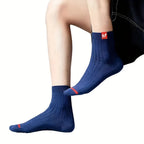 Mens Breathable Polyester Spandex Low Tube Casual Sports Socks