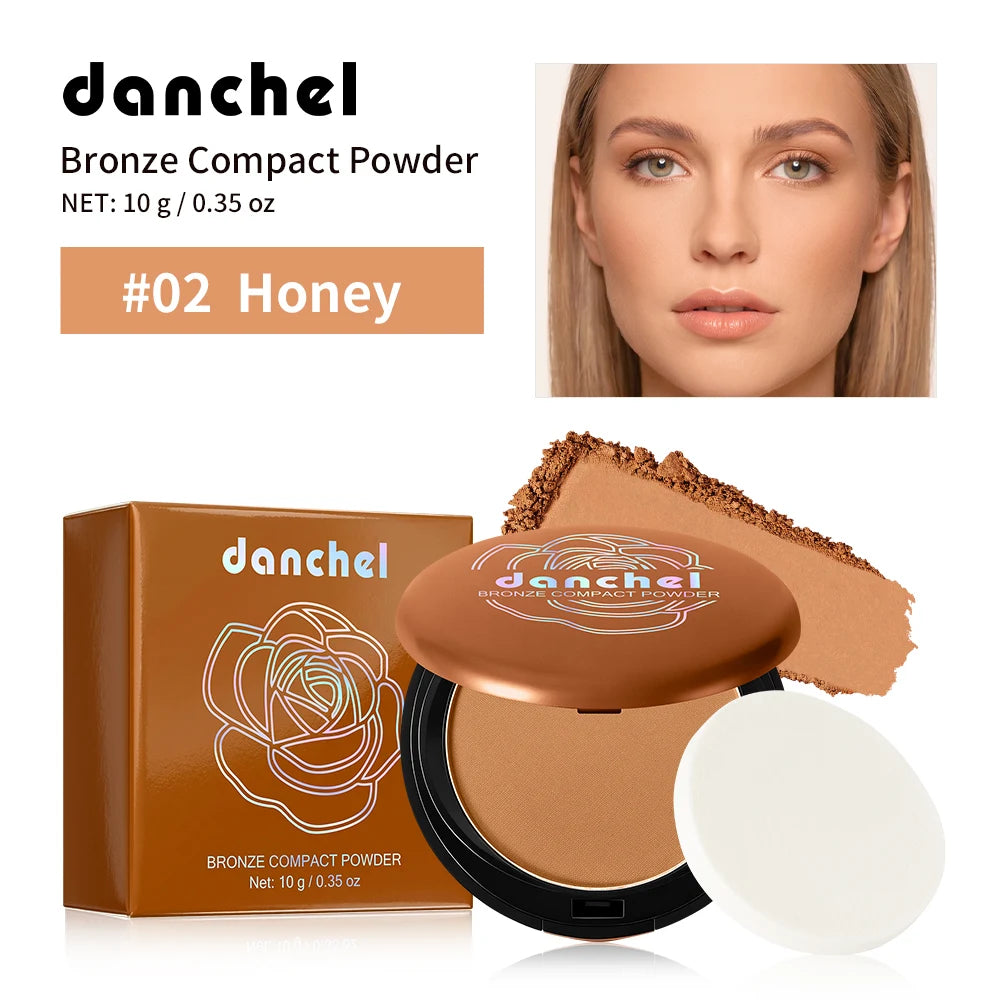 Matte Bronze Pressed Powder Face Contouring Makeup