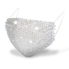 Nylon Rhinestone Decorative Face Mask