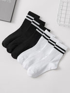Polyester Spandex Blend Casual Dress Socks