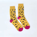 Polyester Elastane Animal Print Mid Calf Socks