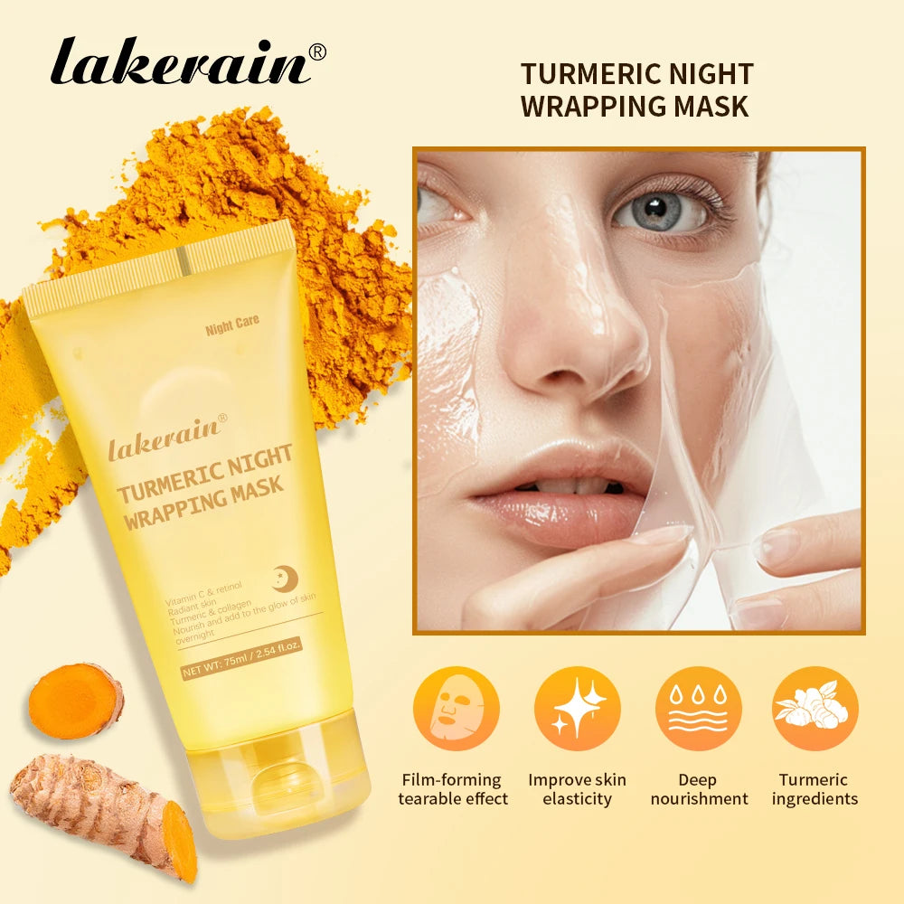Collagen and Turmeric Peel Off Overnight Facial Mask Duo