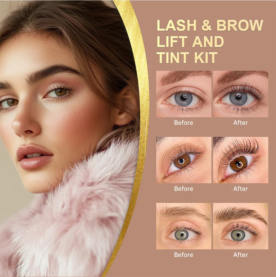Professional Eyelash and Eyebrow Lifting and Tinting Kit - 9
