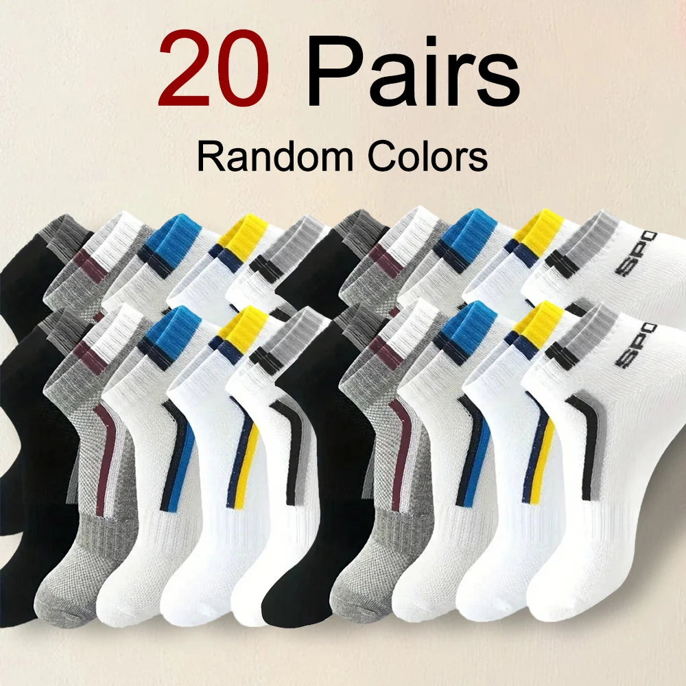 Polyester Spandex Ankle Socks Breathable Sports Casual Footwear