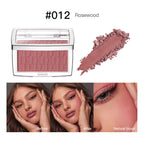 Matte Embossed Powder Blush Palette for Natural Cheek Color