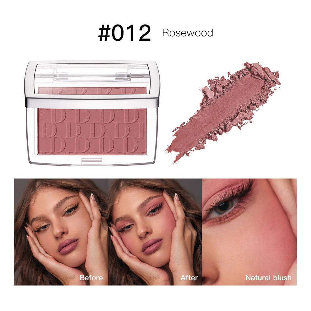 Matte Embossed Powder Blush Palette for Natural Cheek Color
