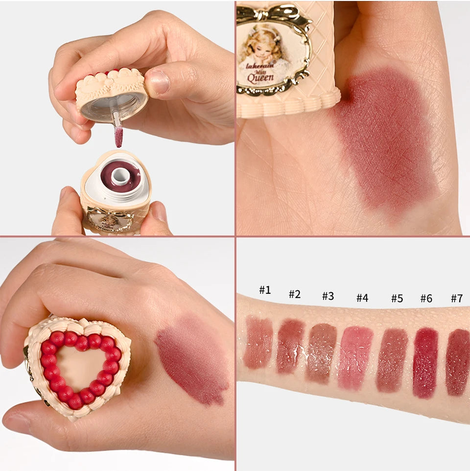 Strawberry Matte Lip Clay Velvet Cream Lipstick