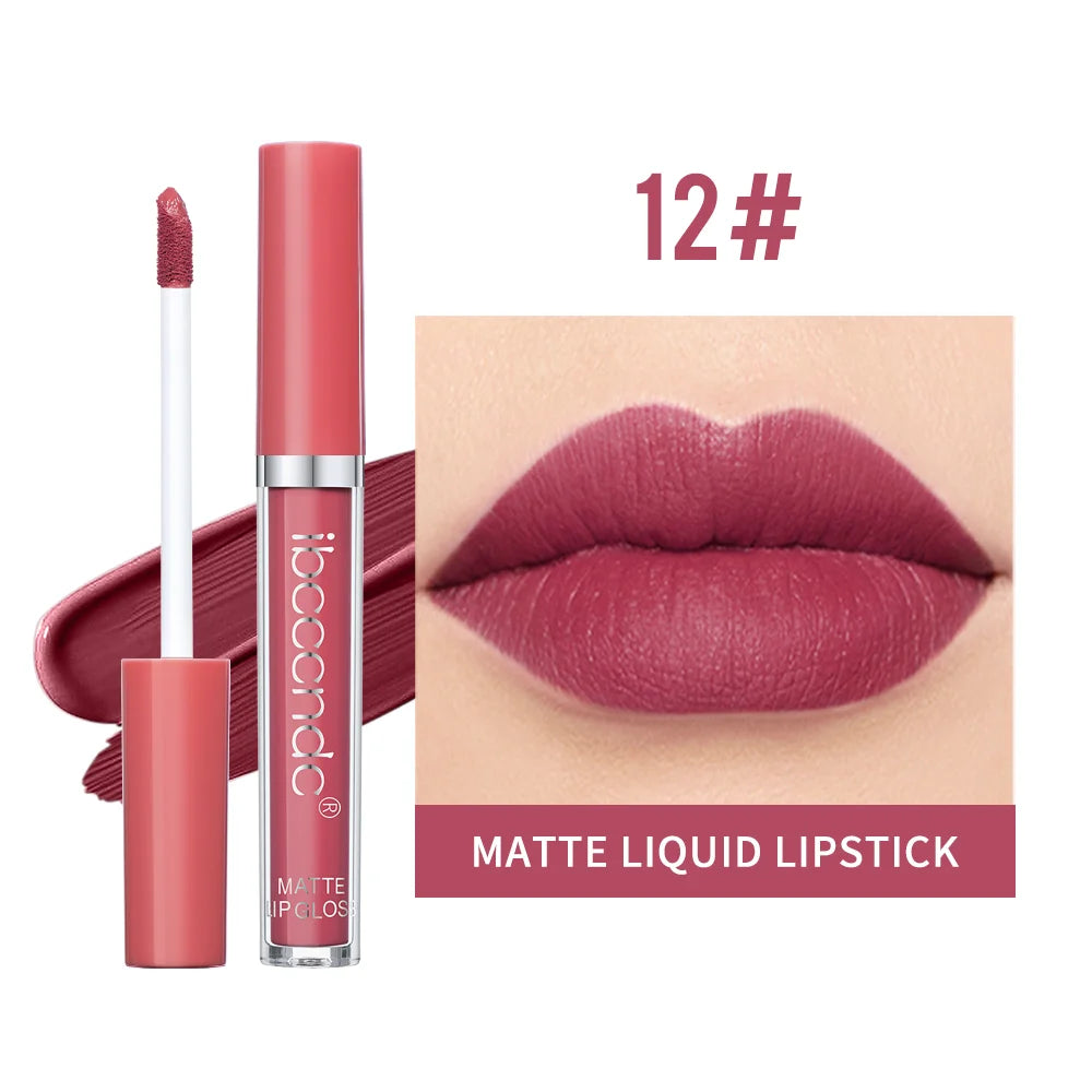 Matte Velvet Liquid Lipstick Waterproof Long Lasting Lip Glaze