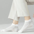 Cotton Polyester Ankle Socks Breathable Mesh Summer Casual Footwear