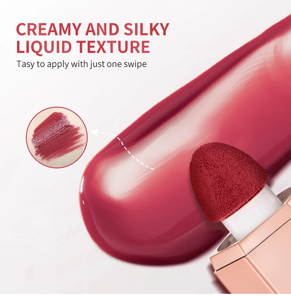 Waterproof Velvet Matte Liquid Blush with Mushroom Applicator